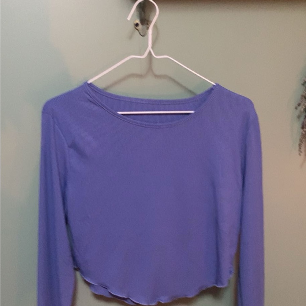 Blue Long Sleeve Women's Top